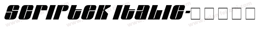 Scriptek Italic字体转换